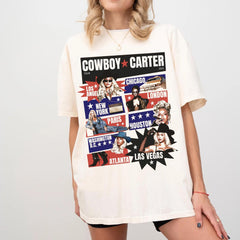 Comfort Colors Beyonce Cowboy Carter T-Shirt Unisex T-Shirt All Sizes