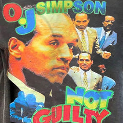 Vintage O J Simpson Not Guilty rap tee shirt (Classic Version) - Shirt King