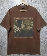 Vintage The Smiths Shirt, The Smiths Shirt, The World won't listen T-shirt (Classic Version) - Shirt King