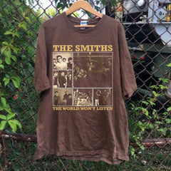 The Smiths the world won't listen T-shirt, 90s The Smiths Band T-shirt, The Smiths shirt, The Smithstour gift for men women unisex t-shirt (Classic Version) - Shirt King