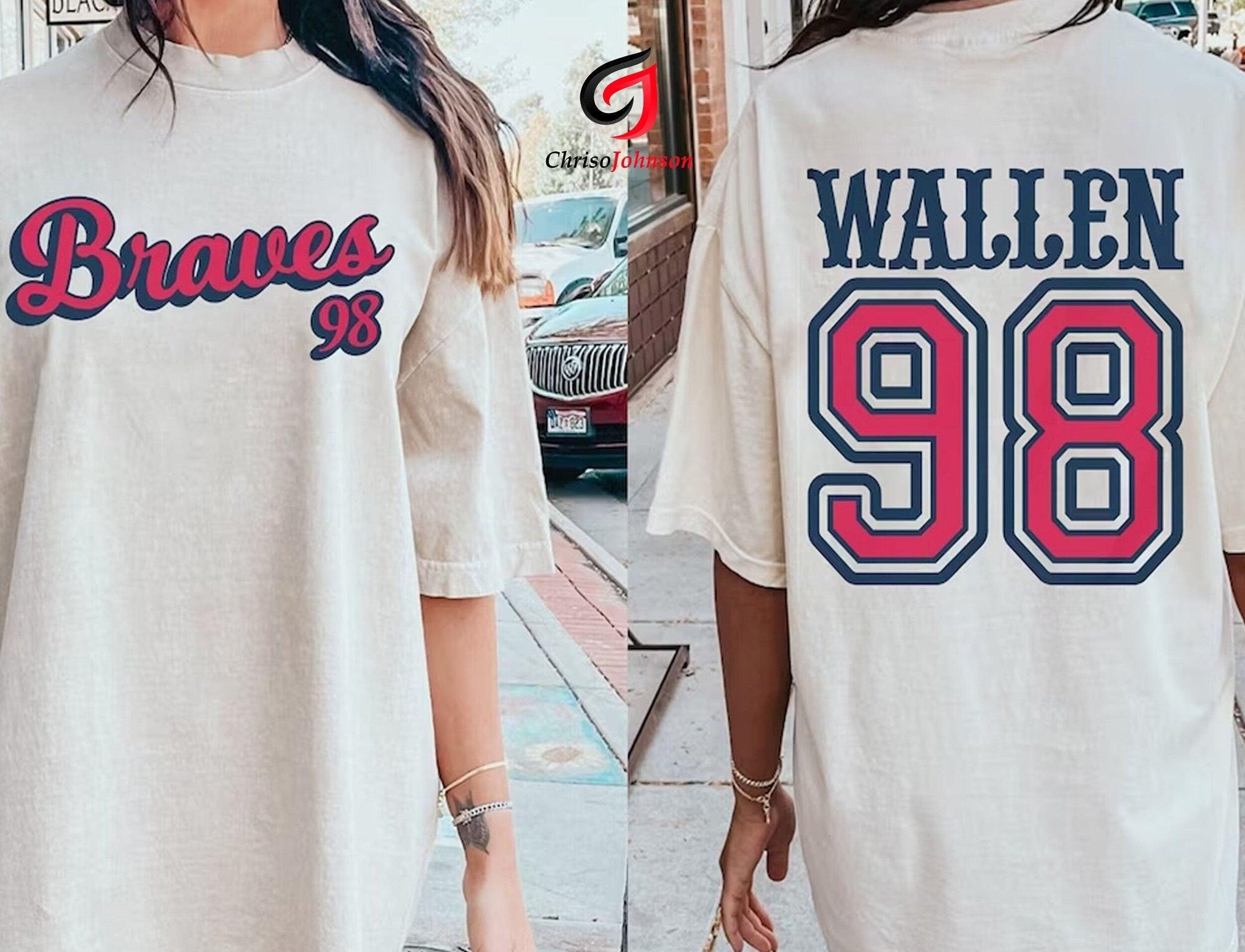 Wallen 98 Braves 2 Side Shirt, One Thing At A Time Shirt, Nashville, Western Cowboy Sweatshirt, Morgan Wallen Hoodie, Country Music Shirt (Classic Version) - Shirt King