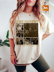 The Smiths the world won't listen T-shirt, 90s The Smiths Band T-shirt, The Smiths shirt, The Smithstour gift for men women unisex t-shirt (Classic Version) - Shirt King