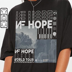 NF Rap Shirt, Y2K Hiphop 90s Vintage Merch NF Hope Tour 2023 Tickets Album Clouds Graphic Tee (Classic Version) - Shirt King