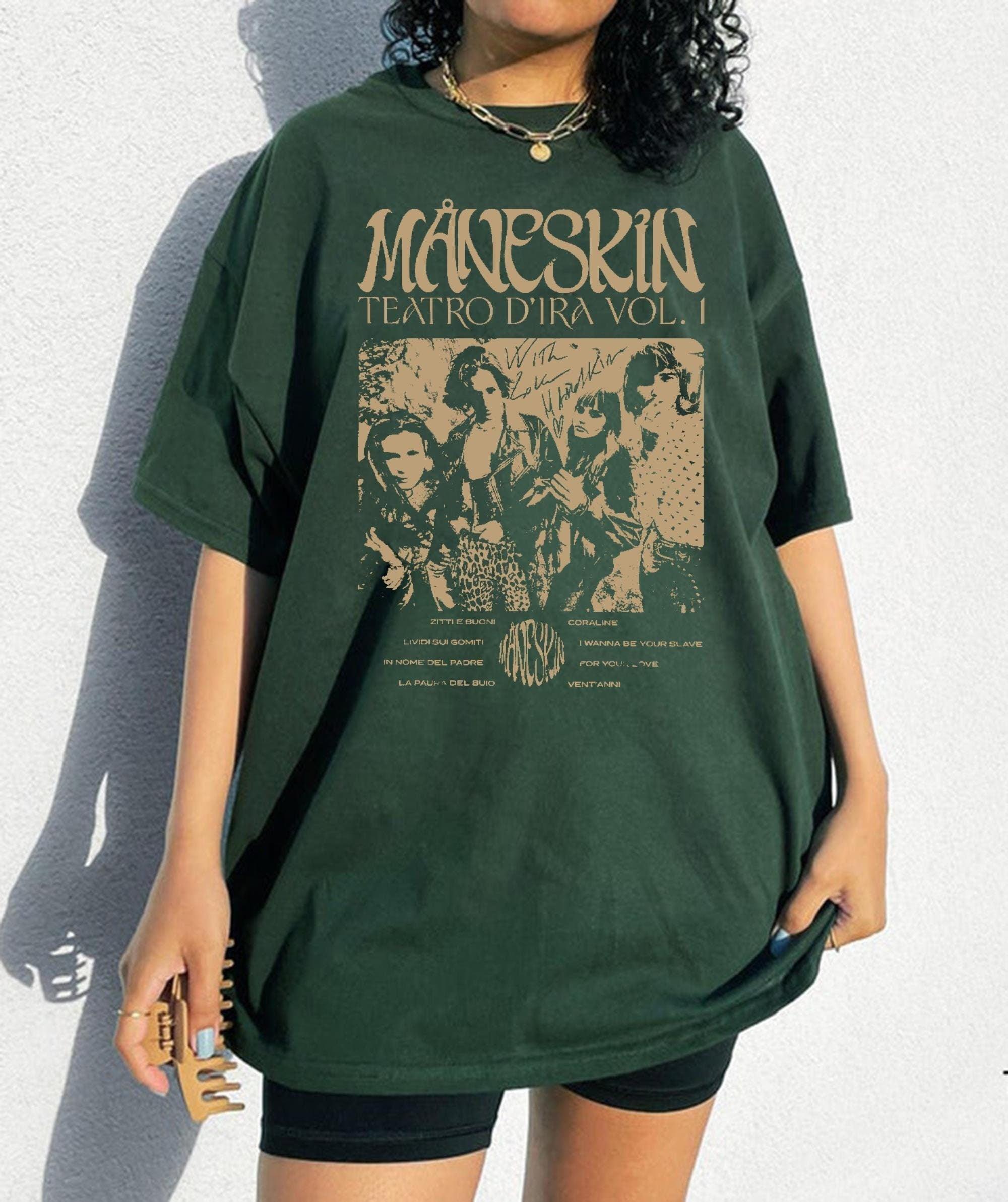 Vintage Maneskin Louds Kids Gets Louder Tour 2022-2023 T-Shirt, Måneskin Rock Band T-Shirt, Italian Music Band Shirt, Rock n roll Tee (Classic Version) - Shirt King