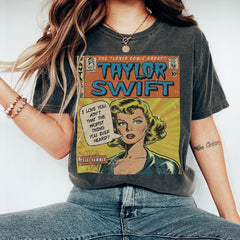 Taylor Swift Comic Shirt V1, Sweatshirt Merch Cruel Summer Vintage Comic Book Album Lover Taylor Eras Tour 2023 Graphic Tee Unisex L2004 (Classic Version) - Shirt King