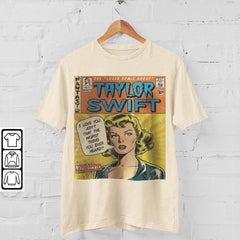 Taylor Swift Comic Shirt V1, Sweatshirt Merch Cruel Summer Vintage Comic Book Album Lover Taylor Eras Tour 2023 Graphic Tee Unisex L2004 (Classic Version) - Shirt King