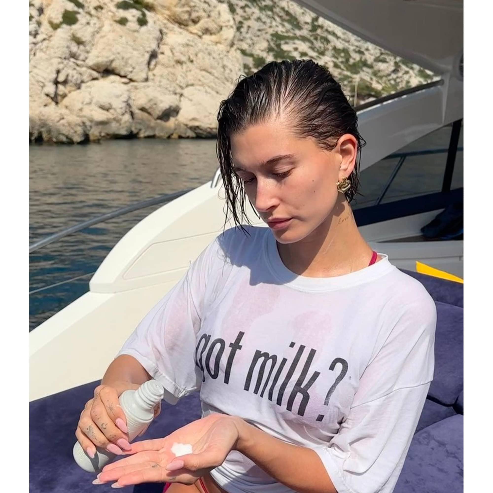 Hailey Baldwin Got Milk T-Shirt, Hailey Baldwin Shirt, Vintage Got Milk Shirt, Got Milk Tee Shirt (Classic Version) - Shirt King