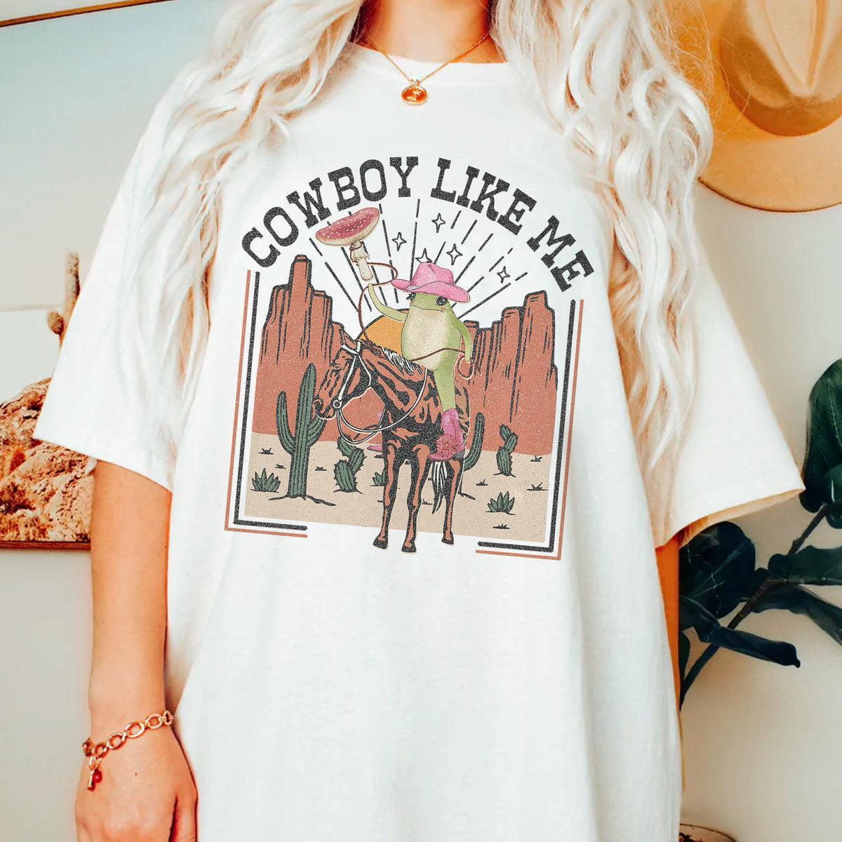 You're a cowboy like me Shirt, Cowboy Frog Shirt, Cowboy Like Me Shirt, Western Cowgirl, Evermore Merch Shirt, Cowboy Shirt (Classic Version) - Shirt King