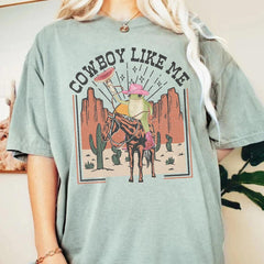 You're a cowboy like me Shirt, Cowboy Frog Shirt, Cowboy Like Me Shirt, Western Cowgirl, Evermore Merch Shirt, Cowboy Shirt (Classic Version) - Shirt King