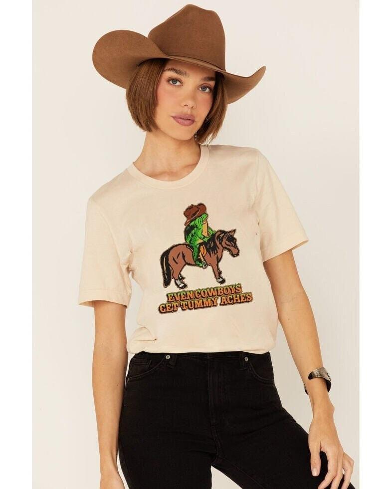 Even Cowboys Get Tummy Aches Shirt, Cowboys Tummy Aches T-shirt, Even Cowboys Get Tummy Aches Unisex Tee, Sweatshirt (Classic Version) - Shirt King