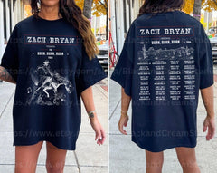 Burn Burn Burn Shirt, Zach Bryan Shirt, Zach Western Shirt, Zach Shirt, Zach Merch, Western TShirt, Country Music Shirt (Classic Version) - Shirt King