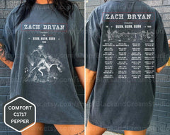 Burn Burn Burn Shirt, Zach Bryan Shirt, Zach Western Shirt, Zach Shirt, Zach Merch, Western TShirt, Country Music Shirt (Classic Version) - Shirt King