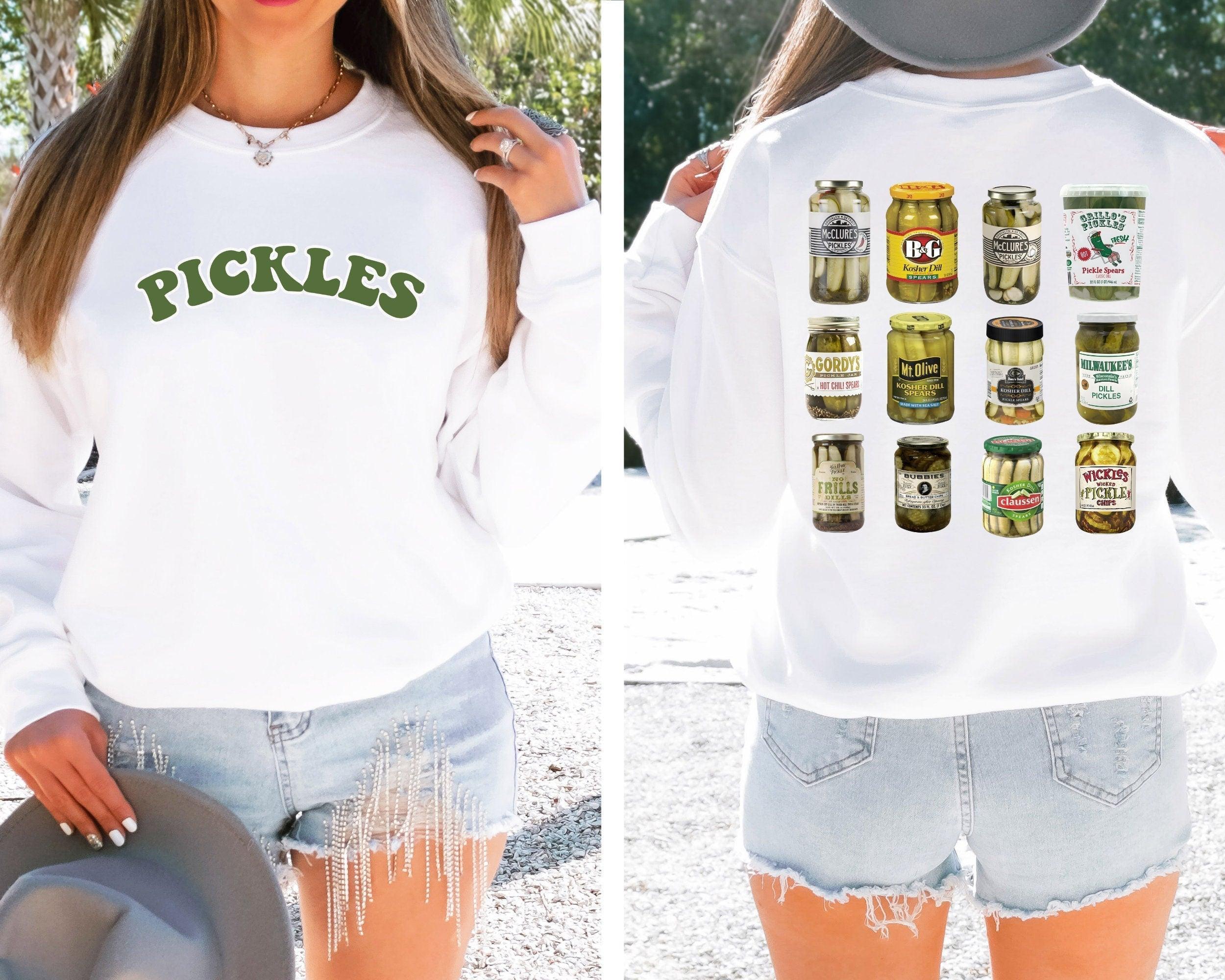 Vintage Canned Pickles Sweatshirt, Pickle Lovers Sweatshirt, Canning hot peppers, Refrigerator pickles, National Pickle Day Sweatshirt (Classic Version) - Shirt King