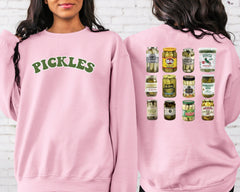 Vintage Canned Pickles Sweatshirt, Pickle Lovers Sweatshirt, Canning hot peppers, Refrigerator pickles, National Pickle Day Sweatshirt (Classic Version) - Shirt King