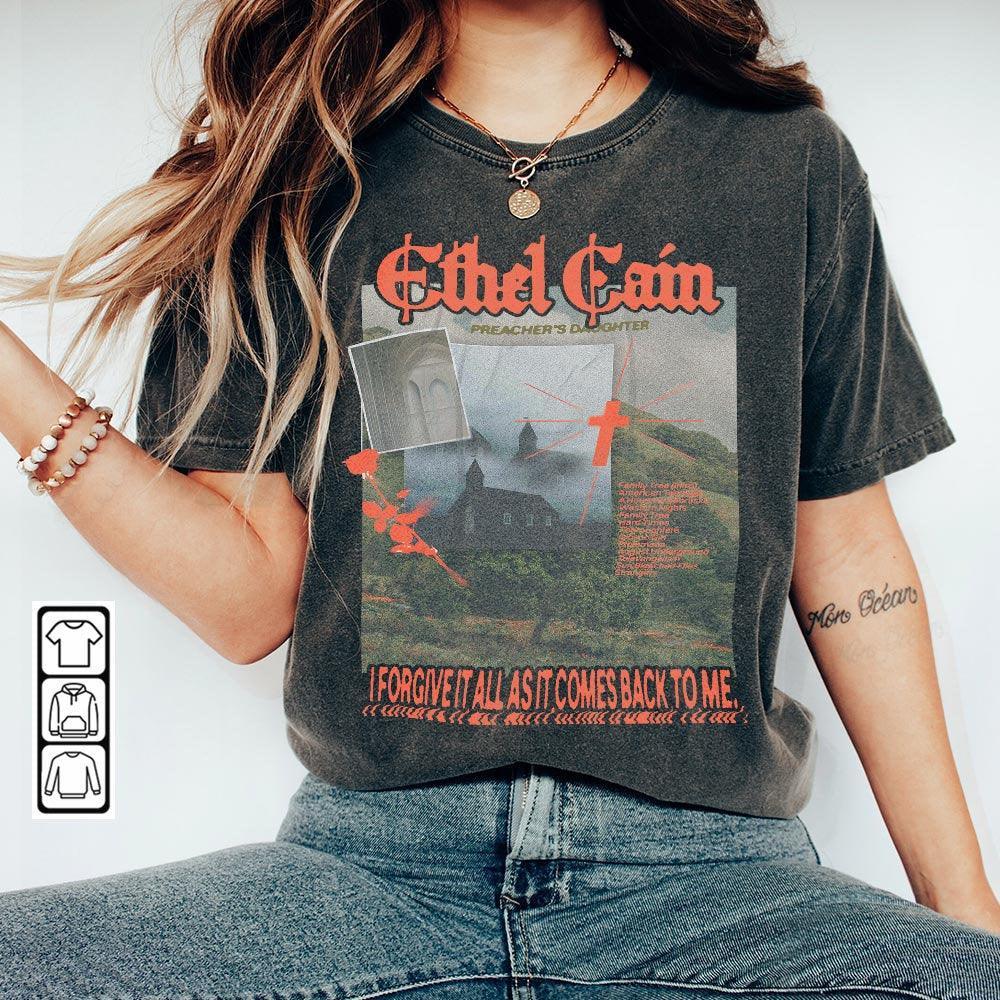 Ethel Cain Music Shirt, Preacher's Daughter Album Merch 8, Ethel Cain Sun Bleached Inspired Bootleg 90s Vintage Graphic Unisex Gift M607T (Classic Version) - Shirt King