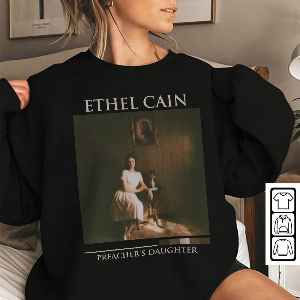 Ethel Cain Music Shirt, Preacher's Daughter Album Merch 3, Ethel Cain Sun Bleached Inspired Bootleg 90s Vintage Graphic Unisex Gift M607T (Classic Version) - Shirt King