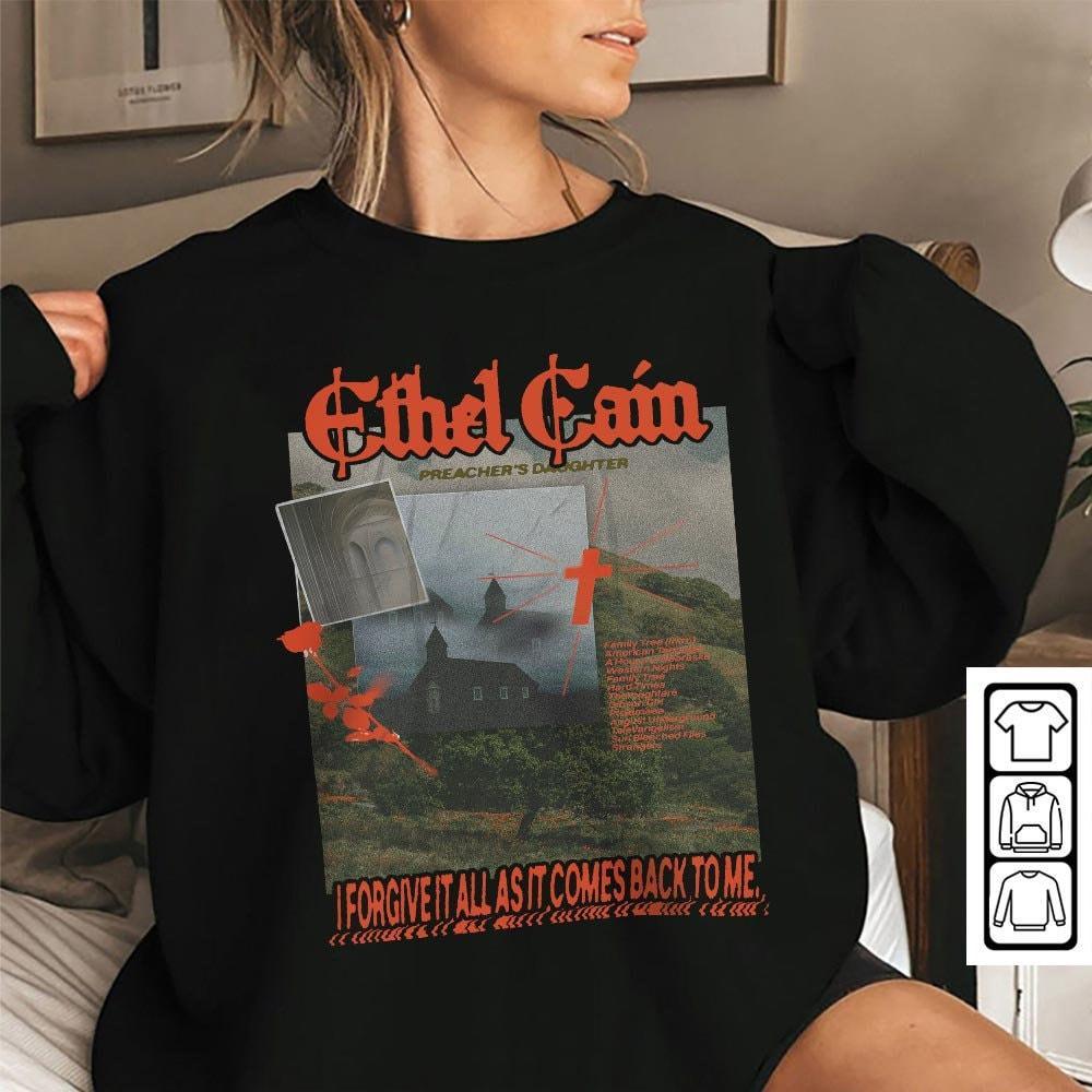 Ethel Cain Music Shirt, Preacher's Daughter Album Merch 8, Ethel Cain Sun Bleached Inspired Bootleg 90s Vintage Graphic Unisex Gift M607T (Classic Version) - Shirt King