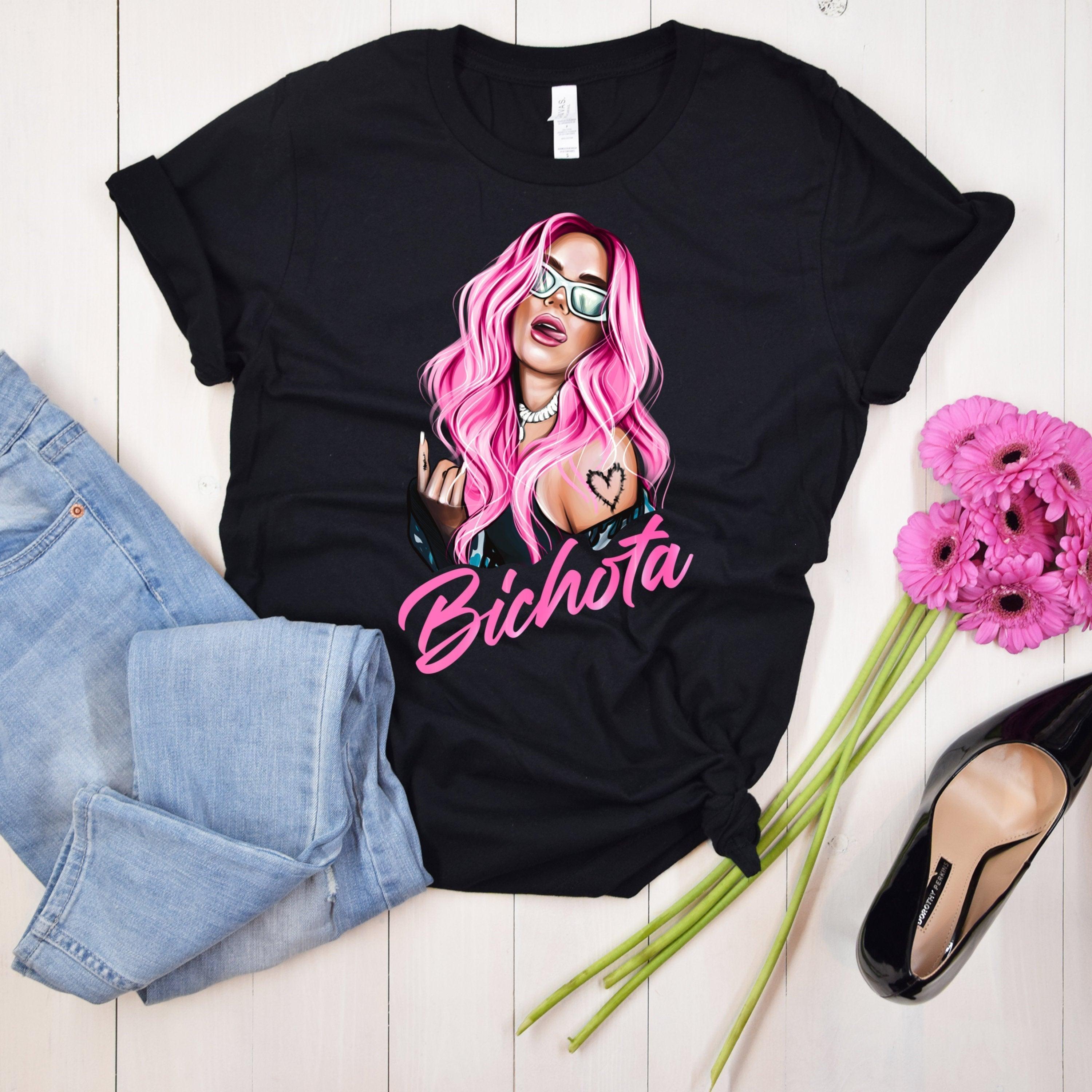 Karol G pink hair Shirt, La Bichota Shirt, Bichota Gift, Hispanic Gift, Reggaeton Shirt, Karol G Fan Shirt. Birthday Gift (Classic Version) - Shirt King