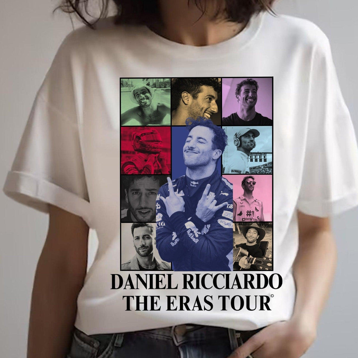 Daniel Ricciardo The Eras Tour T-Shirt || Formula One Shirt || Daniel Ricciardo Lover Gift Shirt (Classic Version) - Shirt King