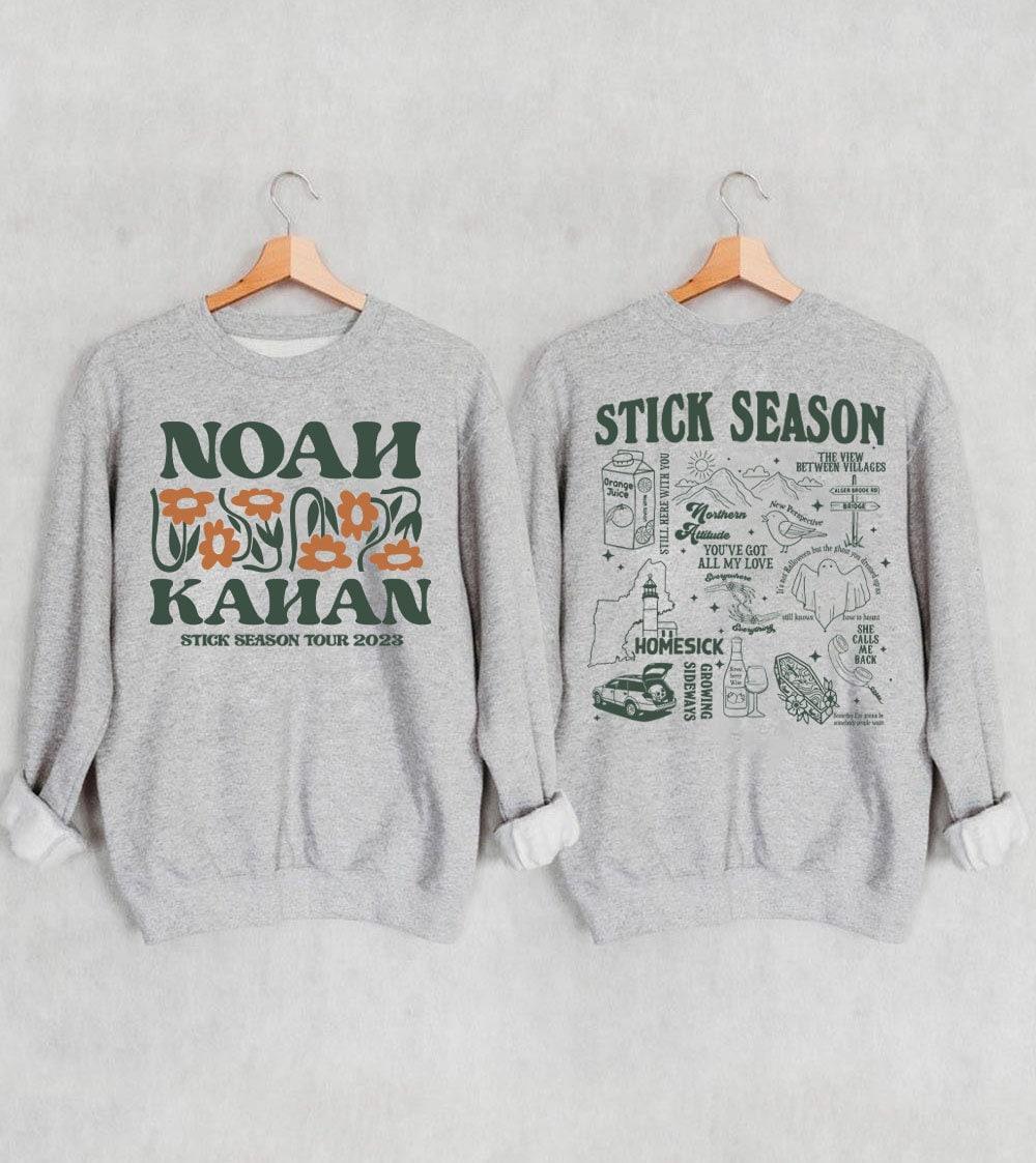 Vintage 2 Sides Stick Season Tour 2023 Sweatshirt, Noah Kahan Stick Season Tour 2023 Sweater, Kahan Folk Pop Music, Country Music Shirt