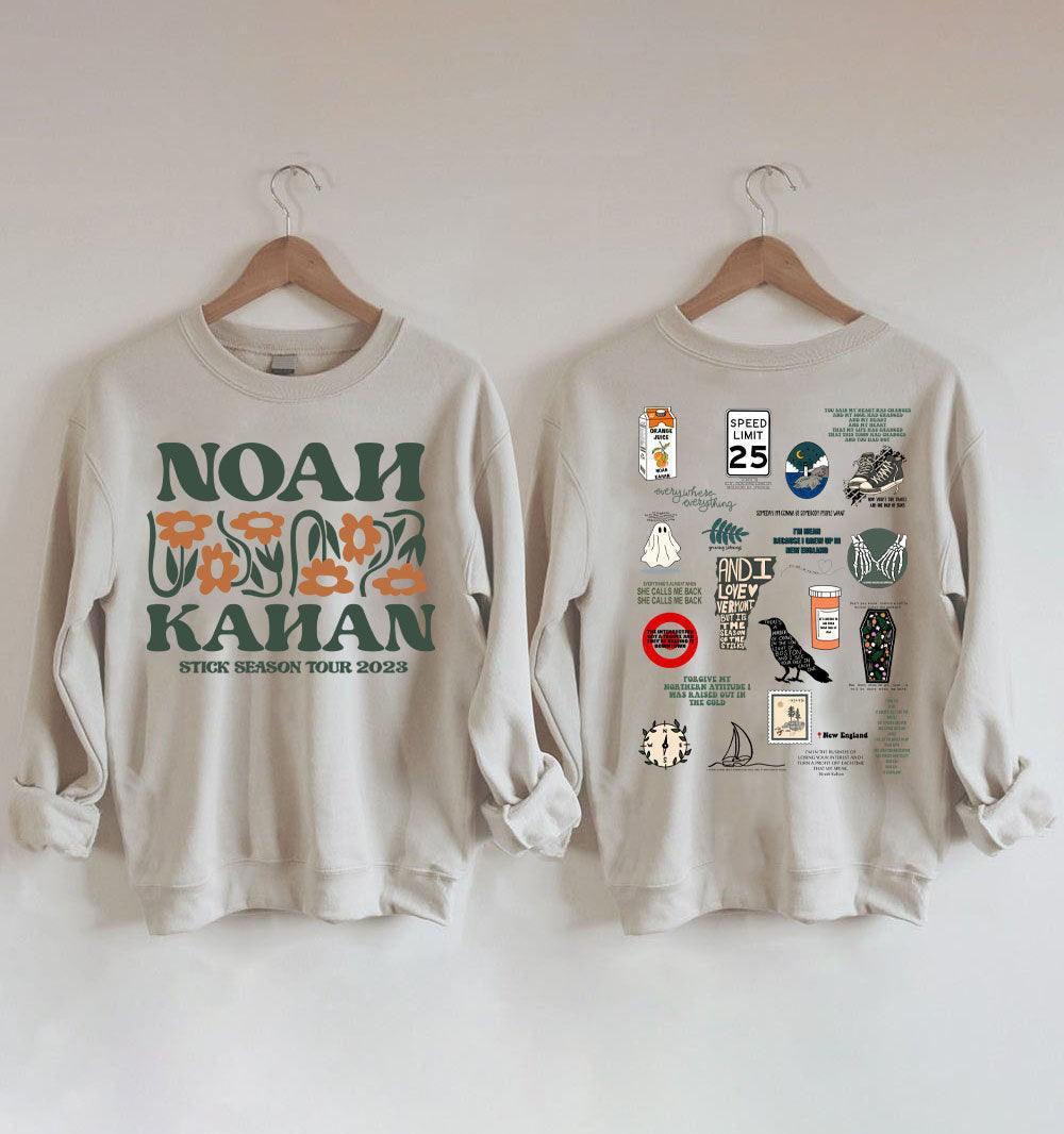 Vintage Stick Season Tour 2023 Sweatshirt, 2 Sides Noah Kahan Stick Season Tour 2023, Kahan Folk Pop Music Shirt, Country Music Shirt