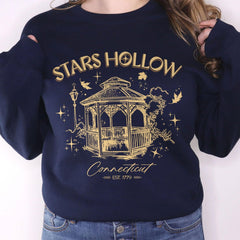 Stars Hollow Connecticut Crewneck, Cozy Fall Sweatshirt, Gilmore Girls Shirt, Retro Stars Hollow Sweater (Classic Version) - Shirt King