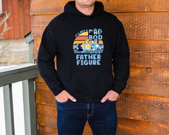 Bluey Dad Sweatshirt, It's Not A Dad Bod It's A Father Figure Hoodie, Humorous Dad Sweater, Dad Joke Clothing, TV Show Sweat, Fun Father Top (Classic Version) - Shirt King