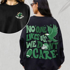 Vintage Philadelphia Football Sweatshirt, No One Like Us We Don't Care Eagles Football Hoodie (Classic Version) - Shirt King