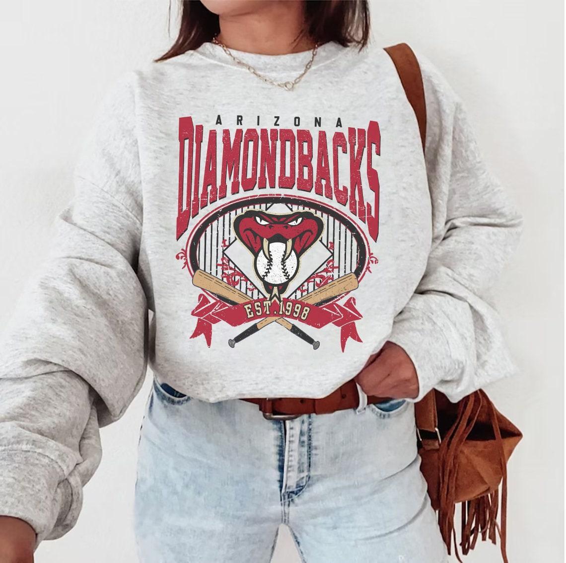 Vintage Arizona Diamondback Crewneck Sweatshirt / TShirt, Diamondbacks EST 1998 Sweatshirt, Arizona Baseball Shirt, Retro Diamondbacks Shirt (Classic Version) - Shirt King