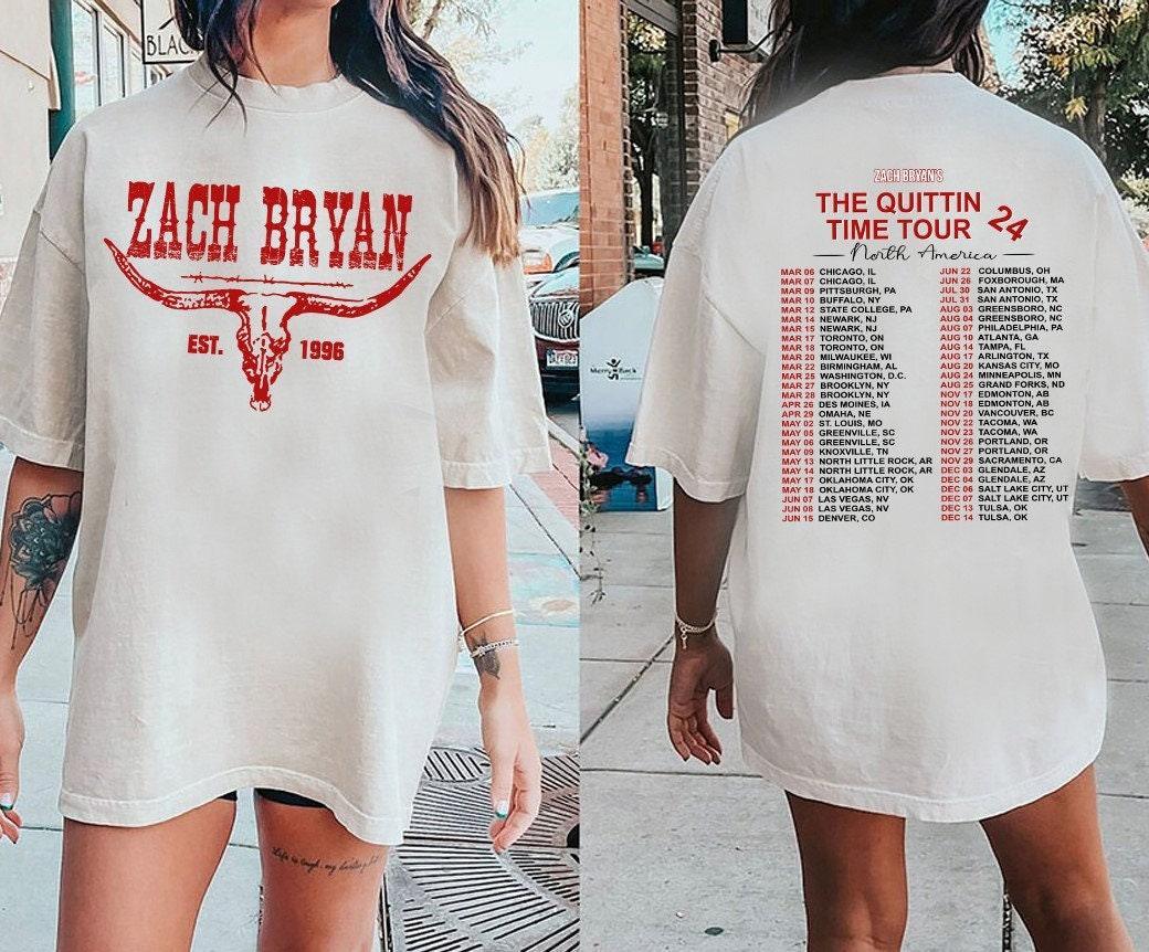 Retro Zach Bryan The Quittin Time Tour Zach Sweatshirt TShirt, Zach Bryan Tour Shirt, Gift For Zach Bryan Fan, Zach Bryan Sweatshirt (Classic Version) - Shirt King