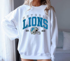 Detroit Lions Sweatshirt, Detroit Football T-Shirt, Detroit Shirt, Detroit Football Tee, Detroit Football Crewneck, Detroit Lions Gifts (Classic Version) - Shirt King