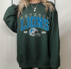 Detroit Lions Sweatshirt, Detroit Football T-Shirt, Detroit Shirt, Detroit Football Tee, Detroit Football Crewneck, Detroit Lions Gifts (Classic Version) - Shirt King