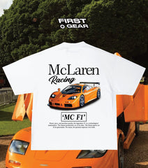 McLaren F1 Racing T-Shirt  - Original Art Car Shirt Poster Type Design for Birthday / Gifts For Car Guys / Gift for Dad