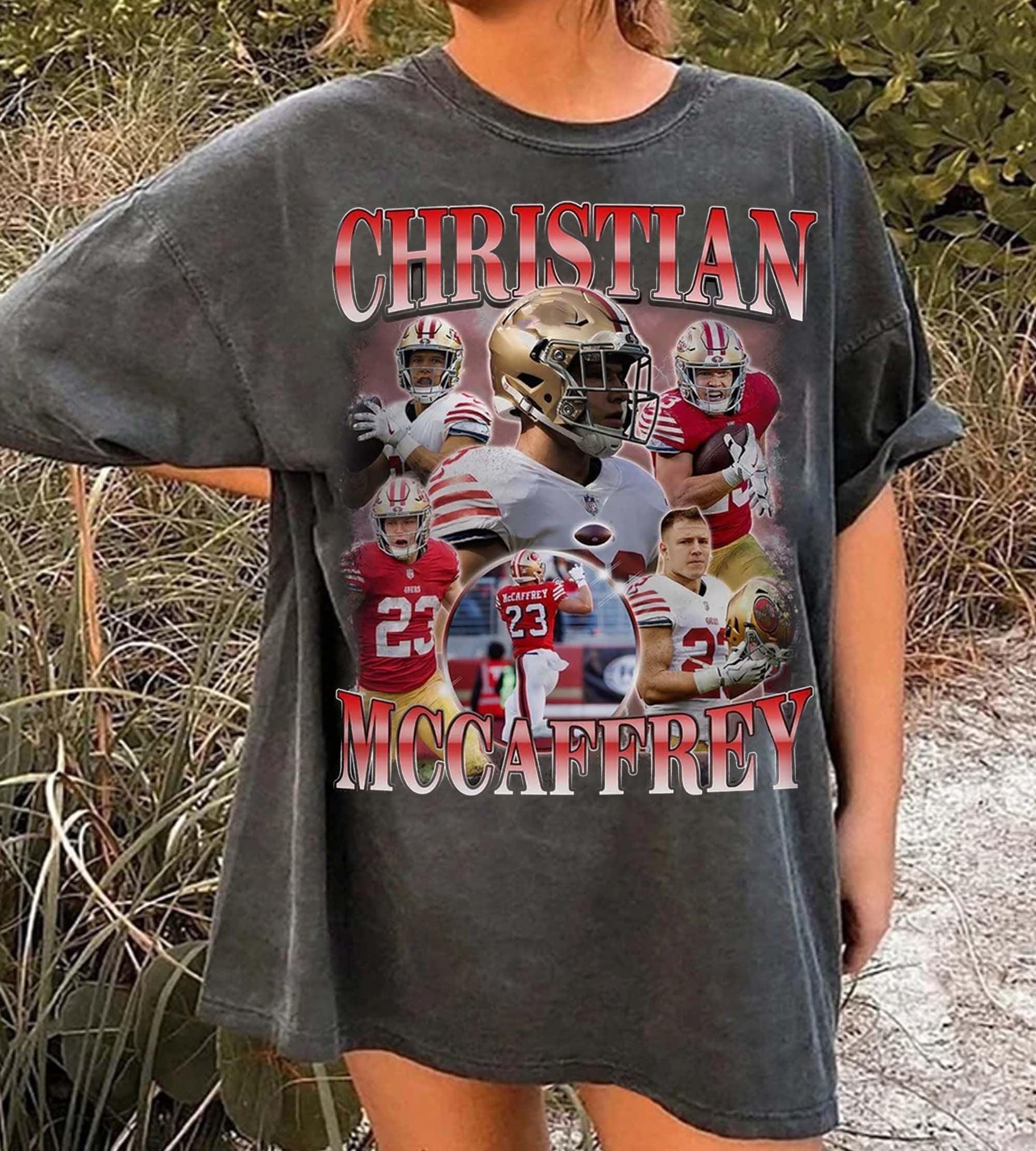 Vintage Christian McCaffrey Bootleg Shirt,Retro Football comfort colors shirt,Retro 90's Fans Gift,Running back Homage Shirt,Gift for fans