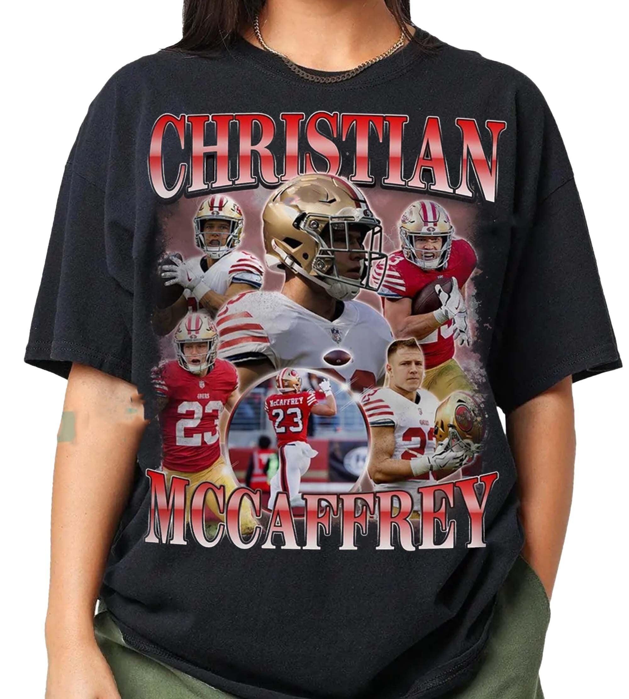 Vintage Christian McCaffrey Bootleg Shirt,Retro Football comfort colors shirt,Retro 90's Fans Gift,Running back Homage Shirt,Gift for fans
