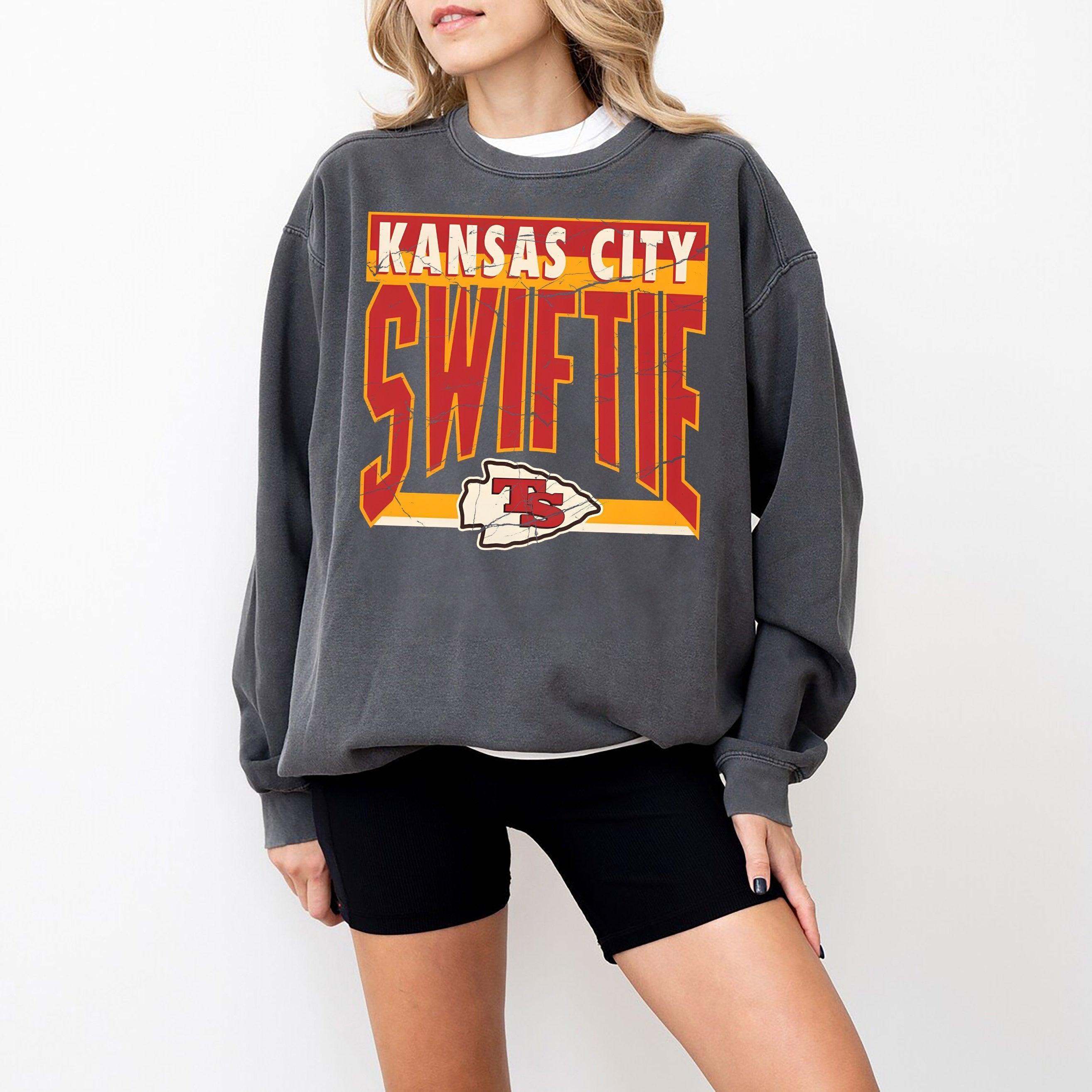 Kansas City Swift Kelce Jersey Sweatshirt/ Kansas City Chiefs Sweatshirt/ Travis Kelce Chiefs Crewneck Shirt/ Travis Kelce Swift Shirt